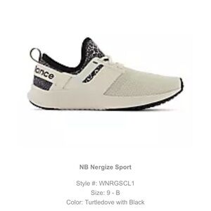 New Balance Women’s White and Black Sneakers